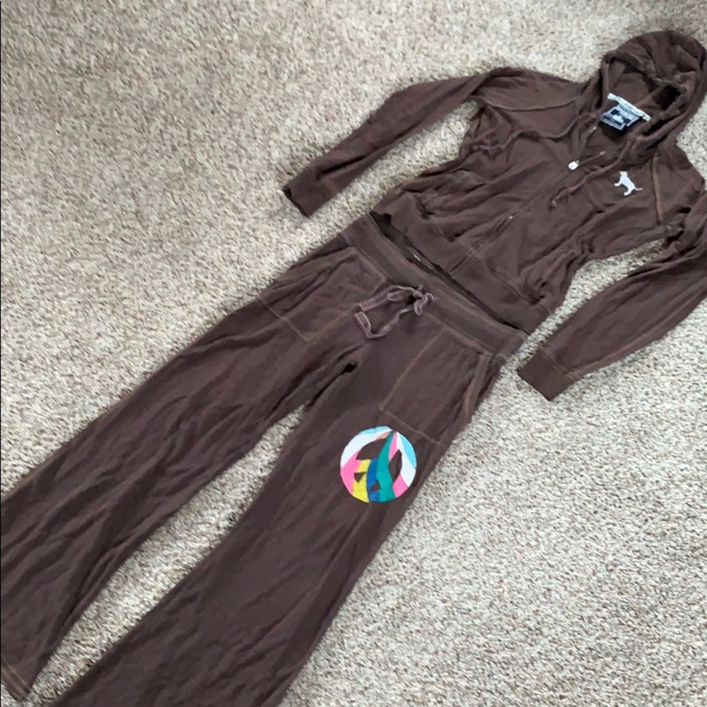 Victoria’s Secret PINK sweats outfit pants hoodie